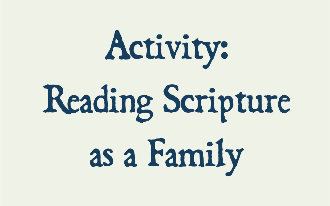 Partnering Activity 1 (Let’s Read the Bible)